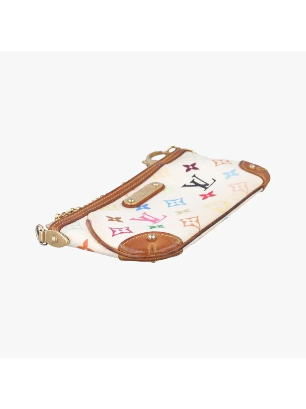 Louis Vuitton Pochette Mirror MM Blanc Monogram Multicolor Shoulder Bag
